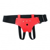 Красные трусики со штырьком для насадки - БДСМ Арсенал - купить с доставкой в Дзержинске