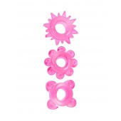 Комплект из 3 розовых эрекционных колец - Erowoman-Eroman - в Дзержинске купить с доставкой