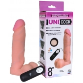 Фаллическая насадка Харнесс UNICOCK 8  с вибрацией - 20 см. - LOVETOY (А-Полимер) - купить с доставкой в Дзержинске