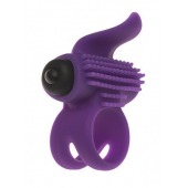 Эрекционное кольцо с подхватом мошонки и стимуляцией клитора Bullet Lastic Ring - Adrien Lastic - в Дзержинске купить с доставкой