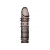 Дымчатая закрытая насадка ToyFa XLover с чешуйками и пупырышками - 13,5 см. - ToyFa - в Дзержинске купить с доставкой