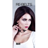 Чёрный чокер-кляп Iman Black - Rebelts - купить с доставкой в Дзержинске