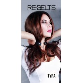 Чёрный кожаный чокер-кляп Tyra Black - Rebelts - купить с доставкой в Дзержинске