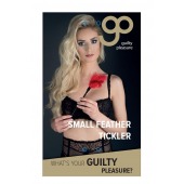 Пластиковая метелочка с красными пёрышками Small Feather Tickler - 32 см. - Blush Novelties - купить с доставкой в Дзержинске