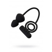 Чёрное эрекционное кольцо с вибростимулятором и анальным хвостом - Erotist Adult Toys - в Дзержинске купить с доставкой