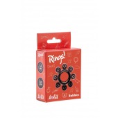 Чёрное эрекционное кольцо Rings Bubbles - Lola Games - в Дзержинске купить с доставкой