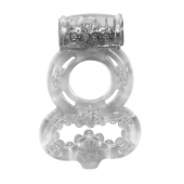 Прозрачное эрекционное кольцо Rings Treadle с подхватом - Lola Games - в Дзержинске купить с доставкой