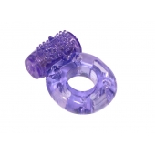 Фиолетовое эрекционное кольцо с вибрацией Rings Axle-pin - Lola Games - в Дзержинске купить с доставкой