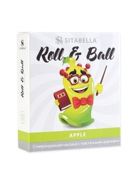 Стимулирующий презерватив-насадка Roll   Ball Apple - Sitabella - купить с доставкой в Дзержинске