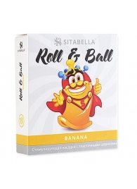 Стимулирующий презерватив-насадка Roll   Ball Banana - Sitabella - купить с доставкой в Дзержинске