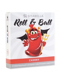 Стимулирующий презерватив-насадка Roll   Ball Cherry - Sitabella - купить с доставкой в Дзержинске