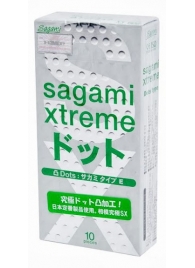 Презервативы Sagami Xtreme Type-E с точками - 10 шт. - Sagami - купить с доставкой в Дзержинске