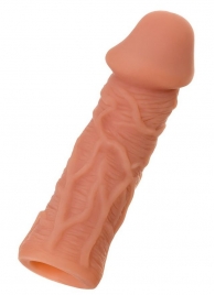 Телесная реалистичная насадка KOKOS Extreme Sleeve 05 с дополнительной стимуляцией - 12,7 см. - KOKOS - в Дзержинске купить с доставкой