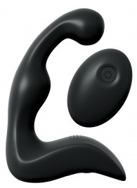 Черный вибромассажер простаты с пультом ДУ Control P-Spot Pro - Pipedream - в Дзержинске купить с доставкой