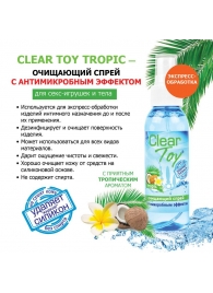 Очищающий спрей для игрушек CLEAR TOY Tropic - 100 мл. - Биоритм - купить с доставкой в Дзержинске