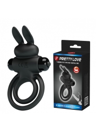 Черное эрекционное кольцо с вибростимуляцией клитора Vibrant Penis Ring III - Baile - в Дзержинске купить с доставкой