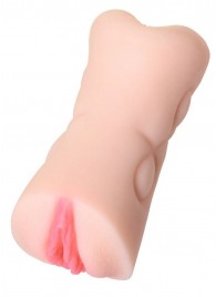Телесный двусторонний мастурбатор Rich Fruit - вагина и анус - ToyFa - в Дзержинске купить с доставкой