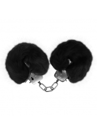Черные меховые наручники Love с ключиками - Baile - купить с доставкой в Дзержинске