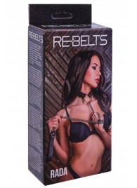 Черный поводок и чокер с кольцом Rada - Rebelts - купить с доставкой в Дзержинске