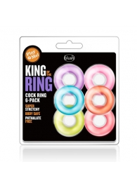 Набор из 6 эрекционных колец King of the Ring - Blush Novelties - в Дзержинске купить с доставкой