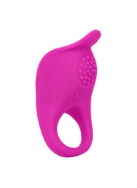 Ярко-розовое эрекционное виброкольцо Silicone Rechargeable Teasing Enhancer - California Exotic Novelties - в Дзержинске купить с доставкой