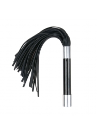 Черная плеть Easytoys Flogger With Metal Grip - 38 см. - Easy toys - купить с доставкой в Дзержинске