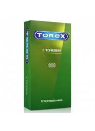 Текстурированные презервативы Torex  С точками  - 12 шт. - Torex - купить с доставкой в Дзержинске