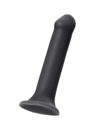 Черный фаллос на присоске Silicone Bendable Dildo XL - 20 см. - Strap-on-me - купить с доставкой в Дзержинске