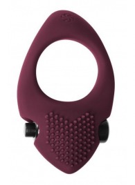 Бордовое эрекционное виброкольцо Pure Passion Sunset - Lola Games - в Дзержинске купить с доставкой