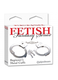 Металлические наручники Beginner s Metal Cuffs - Pipedream - купить с доставкой в Дзержинске