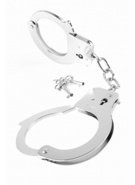 Металлические серебристые наручники Designer Metal Handcuffs - Pipedream - купить с доставкой в Дзержинске