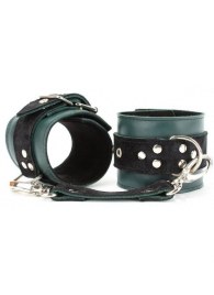 Изумрудные наручники Ladys Arsenal на карабинах - БДСМ Арсенал - купить с доставкой в Дзержинске