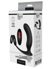 Черный массажер простаты REMOTE P-PLEASER - Dream Toys - в Дзержинске купить с доставкой