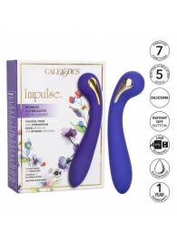 Фиолетовый вибромассажер с электростимуляцией Intimate Estim Petite G Wand - 19 см. - California Exotic Novelties - купить с доставкой в Дзержинске