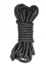 Черная веревка Do Not Disturb - 5 м. - Lola Games - купить с доставкой в Дзержинске