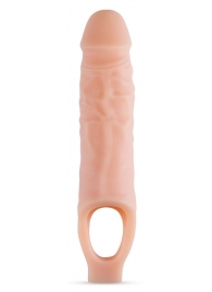 Телесный реалистичный фаллоудлинитель 9 Inch Silicone Cock Sheath Penis Extender - 22,86 см. - Blush Novelties - в Дзержинске купить с доставкой