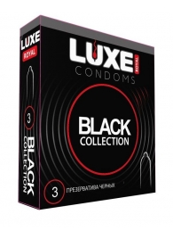 Черные презервативы LUXE Royal Black Collection - 3 шт. - Luxe - купить с доставкой в Дзержинске