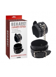 Черные наручники Be good Wrist Cuffs - Chisa - купить с доставкой в Дзержинске