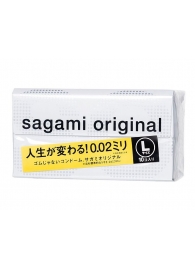 Презервативы Sagami Original 0.02 L-size увеличенного размера - 10 шт. - Sagami - купить с доставкой в Дзержинске