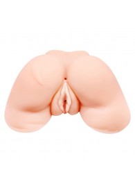 Телесная вибровагина Julie с 2 рабочими отверстиями - Baile - в Дзержинске купить с доставкой