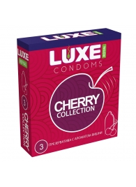 Презервативы с ароматом вишни LUXE Royal Cherry Collection - 3 шт. - Luxe - купить с доставкой в Дзержинске