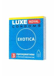 Текстурированные презервативы LUXE Royal Exotica - 3 шт. - Luxe - купить с доставкой в Дзержинске