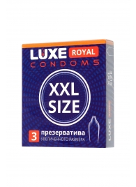 Презервативы увеличенного размера LUXE Royal XXL Size - 3 шт. - Luxe - купить с доставкой в Дзержинске