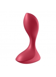 Красный вибромассажёр простаты Satisfyer Backdoor Lover - 14 см. - Satisfyer - в Дзержинске купить с доставкой