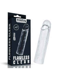 Прозрачная насадка-удлинитель Flawless Clear Penis Sleeve Add 1 - 15,5 см. - Lovetoy - в Дзержинске купить с доставкой