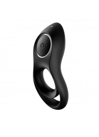 Черное эрекционное виброкольцо Legendary Duo - Satisfyer - в Дзержинске купить с доставкой