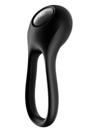 Черное эрекционное виброкольцо Majestic Duo - Satisfyer - в Дзержинске купить с доставкой