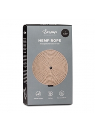 Пеньковая веревка для связывания Hemp Rope - 5 м. - Easy toys - купить с доставкой в Дзержинске