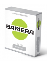 Ультратонкие презервативы Bariera Ultra Thin - 3 шт. - Bariera - купить с доставкой в Дзержинске