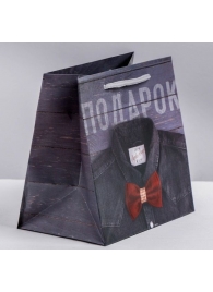 Ламинированный квадратный пакет «Мужской стиль» - 14 х 14 х 9 см. - Сима-Ленд - купить с доставкой в Дзержинске